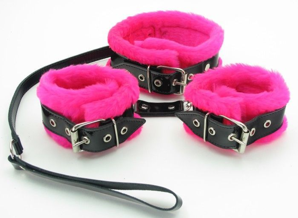 Набор с розовым мехом BDSM Light