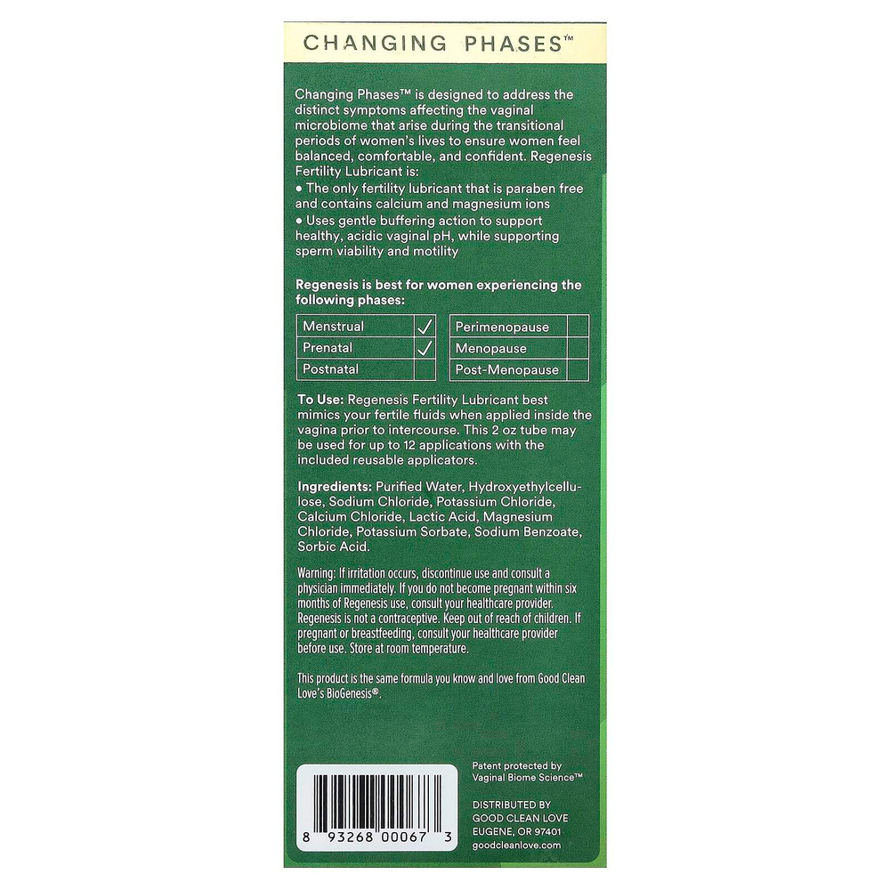 Good Clean Love, Rebiotic, смазка на водной основе для повышения фертильности, 59 мл (2 жидк. унции)