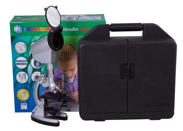 Микроскоп Bresser Junior Biotar 300-1200x, в кейсе