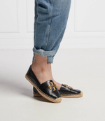Кожаные эспадрильи eleanor TORY BURCH - черный(86567)