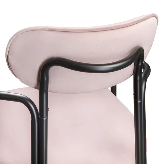 Стул Ror, Round, розовый велюр