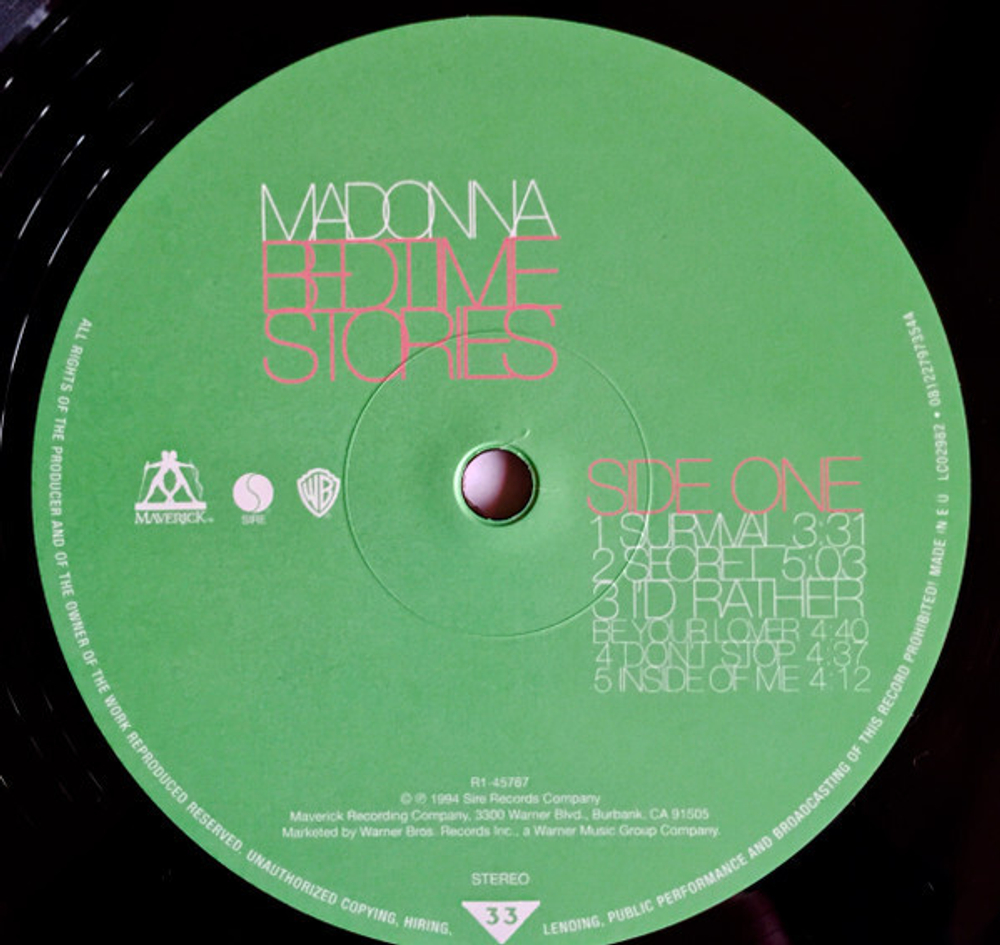 Madonna / Bedtime Stories (LP)