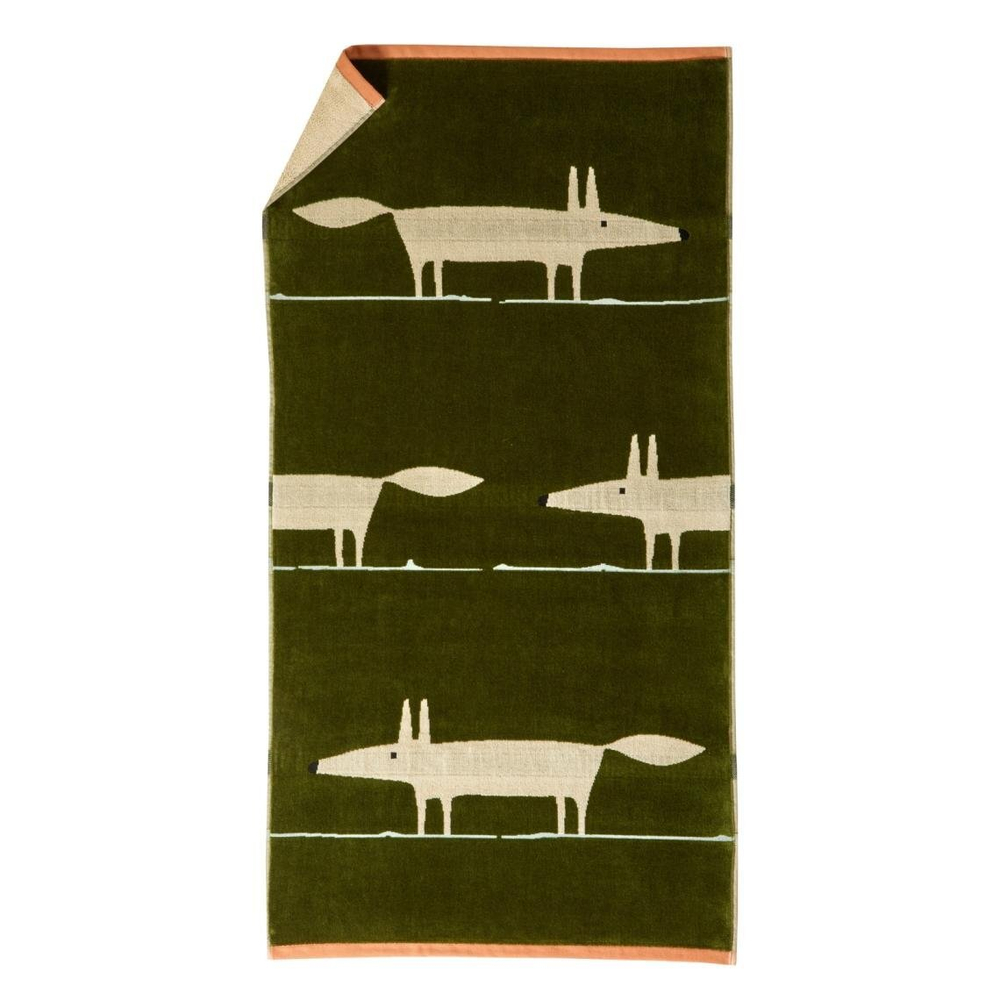 Полотенце 30х50 Blanc des Vosges Mr Fox Mousse зеленый
