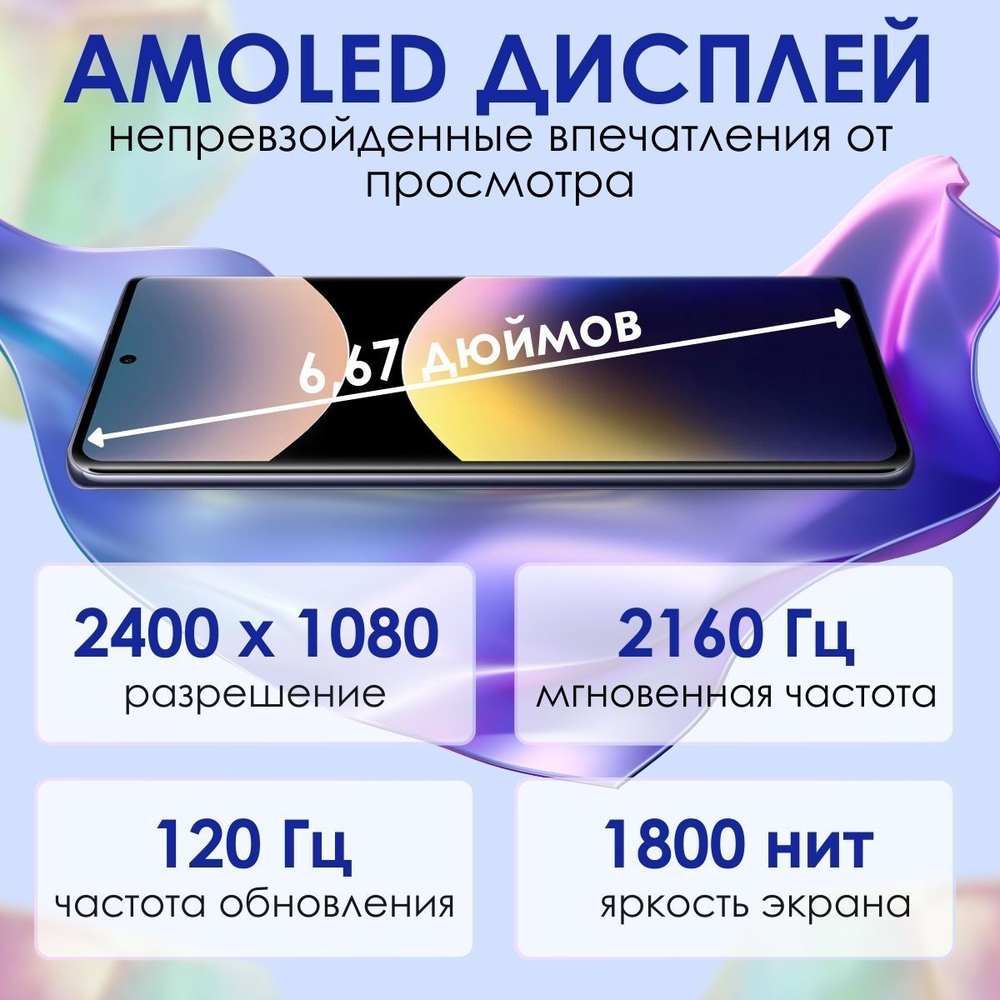 Смартфон Redmi Note 14 Pro 8+256GB Black RU