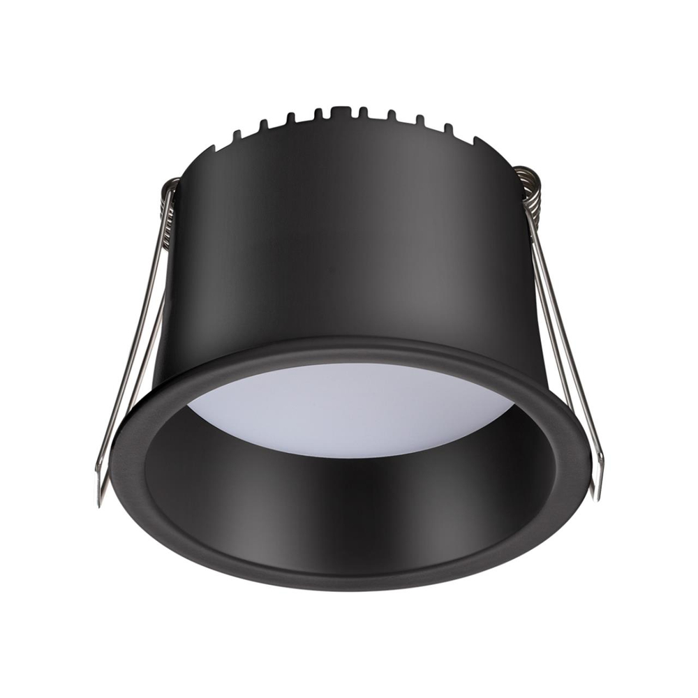 358900 SPOT NT22 472 черный Светильник встраиваемый светодиодный IP20 LED 4000К 9W 220V TRAN