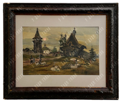 Васнецов В. М.? Старая крепость. 1870-е гг.(?) Бумага, смешанная техника.