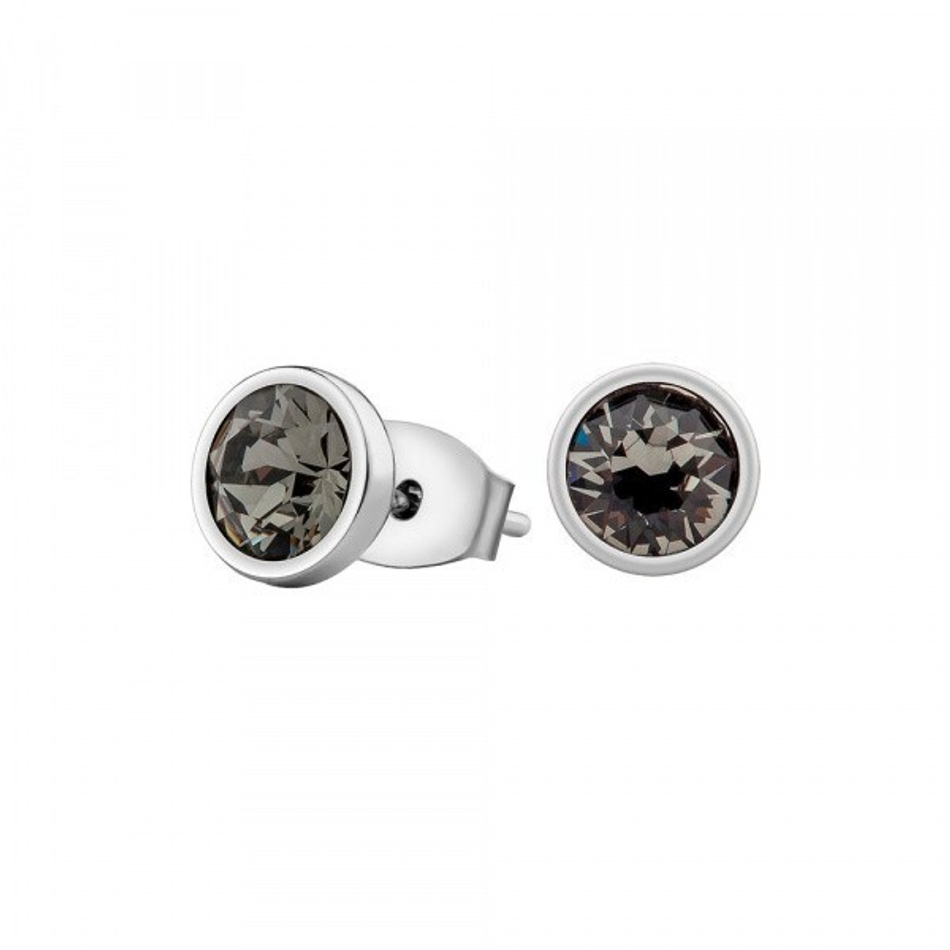 Серьги-пусеты Fiore Luna Black Diamond SWE297 BLD S