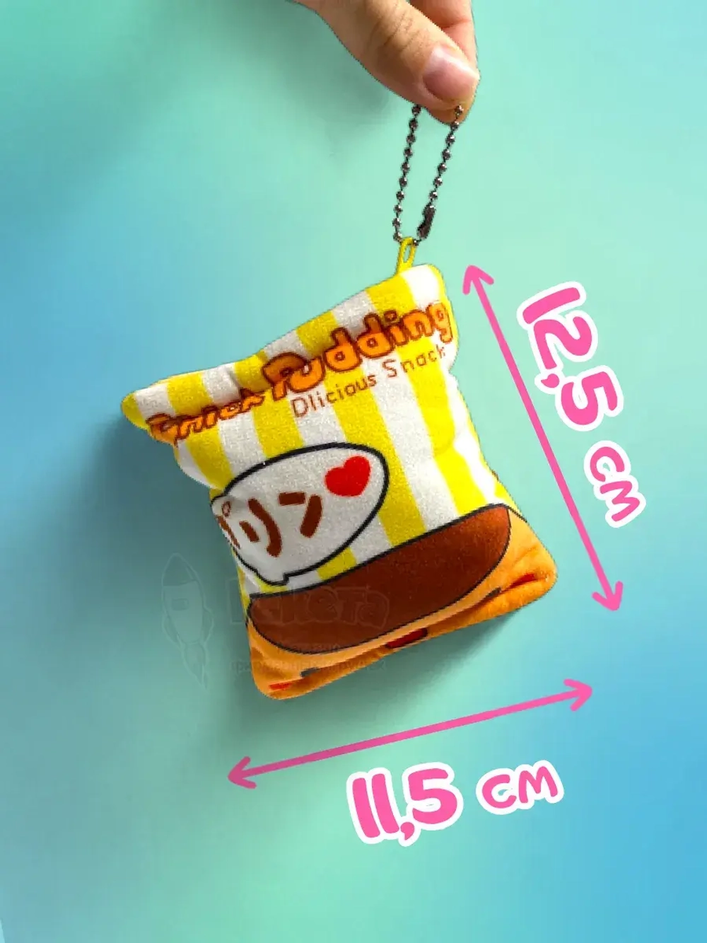 Брелок мягкая игрушка подушка Пудинг Pudding мини