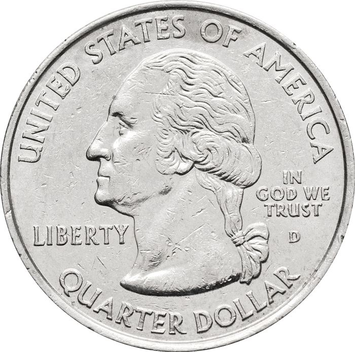 25 центов (1/4 доллара, квотер) 2000 США «Штат Вирджиния» (D) XF
