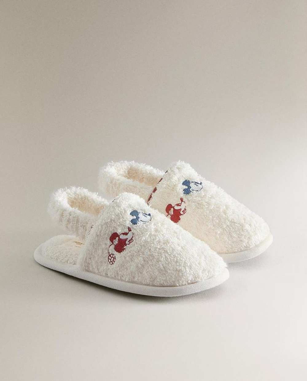 ZARA HOME УЮТНЫЕ ДЕТСКИЕ ТАПОЧКИ МИККИ И МИННИ ©DISNEY, БЕЛЫЙ