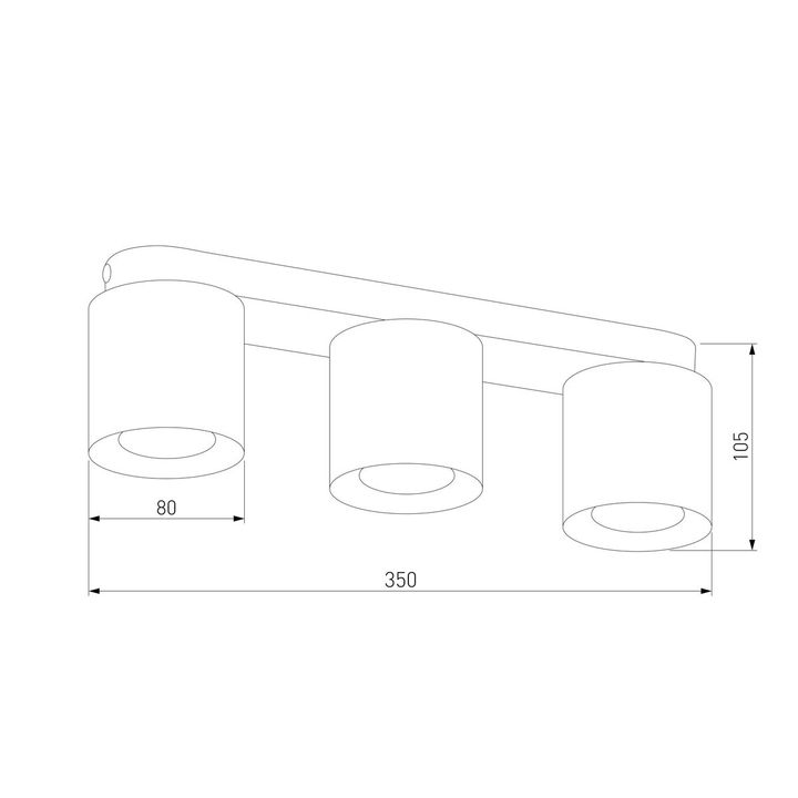 Потолочная люстра TK Lighting 3409 Vico White