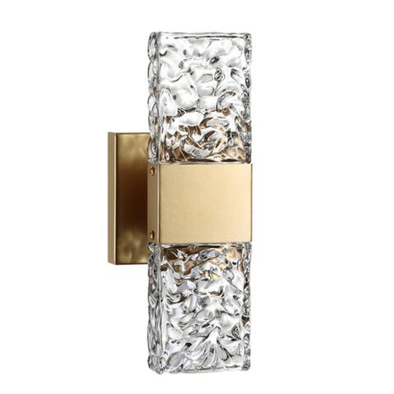 4364/5WL HIGHTECH ODL23 433 матовое золото/металл/стекло Настенный св-к IP20 LED 10W 612Лм 3000K RICCI