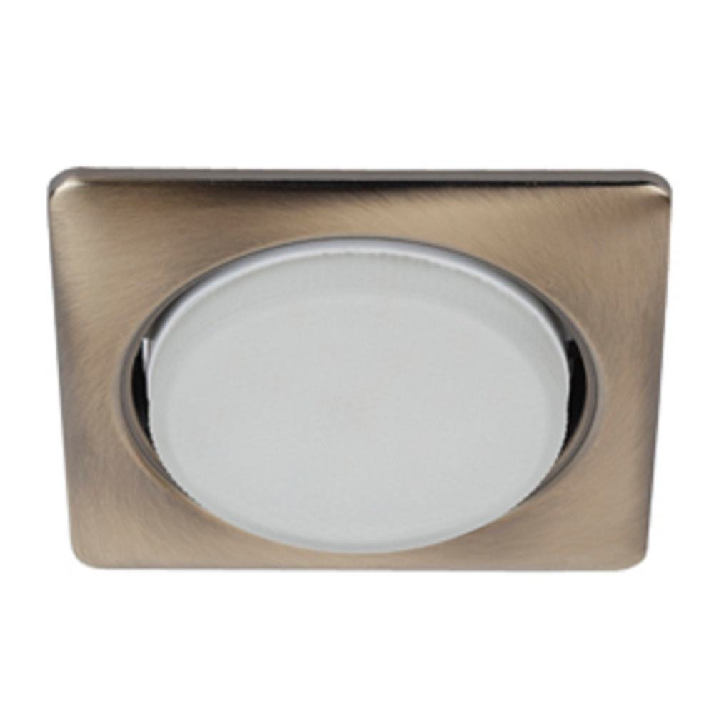 KL71 SB /1 (к) Светильник ЭРА под лампу Gx53 квадр.,220V, 13W, бронза | Встраиваемые светильники Для ламп GX53