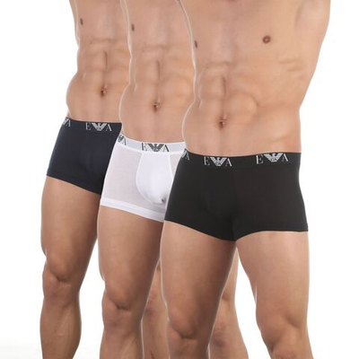 Набор из 3 мужских трусов-боксеров Emporio Armani (Размер: XL) (Цвет: разноцветный)