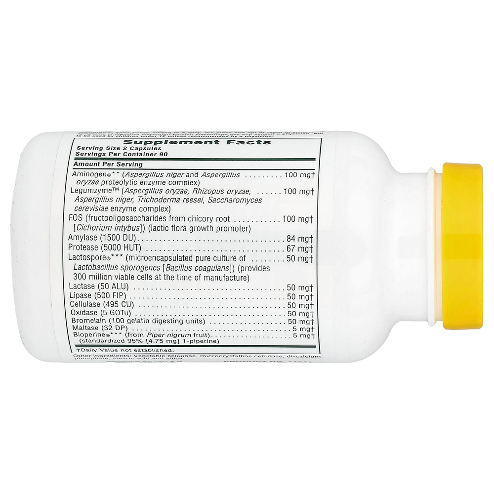 NaturesPlus, Acti-Zyme, 180 веганских капсул