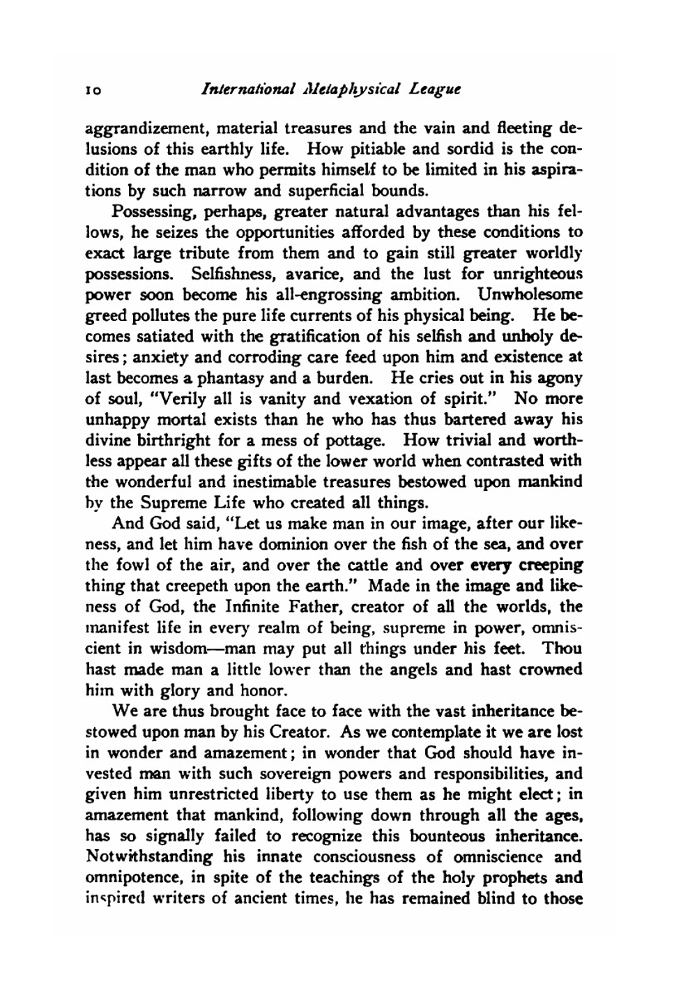 The International Metaphysical League Proceedings of the Second Annual Convention Held at New York, N.Y., October 23-26, 1900 | International New Thought Alliance