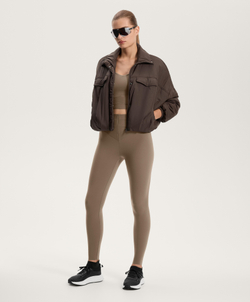 OYSHO Легинсы Compressive core control длиной до щиколотки с высокой посадкой, мокко