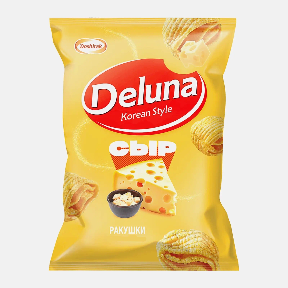 Снеки кукурузные со вкусом сыра Deluna 60г
