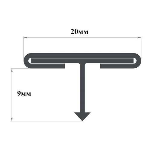 СТ 20мм "HG" 2,7м Золото глянец Т-об. стальной