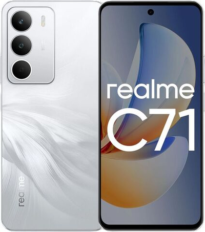 6.67" Смартфон REALME C71 6/128Gb,  RMX5303,  NFC,  IPS,  120Гц,  6300мAч,  белый