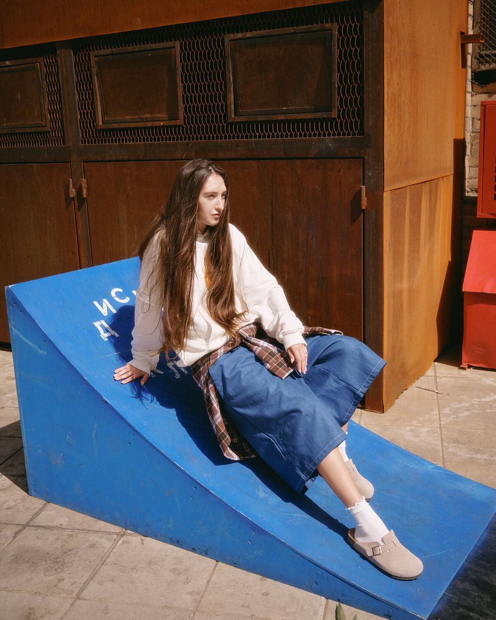 Шорты One Two Baggy Bermuda Denim синие