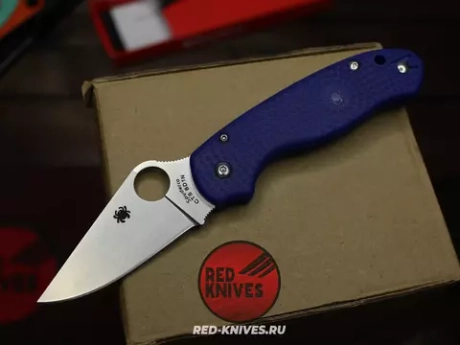 Реплика ножа Spyderco Para 3 LTW - фиолетовая рукоять