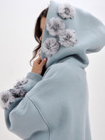 Худи гипер с цветами