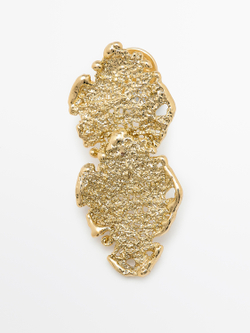 Massimo Dutti Кружевные серьги, золотистый