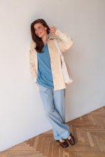 Футболка оверсайз, Пыльно-голубой