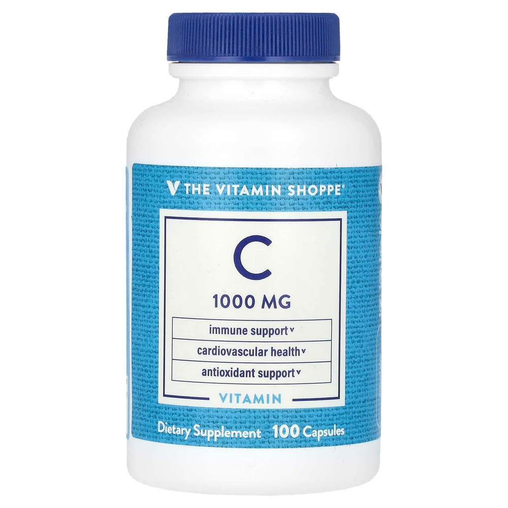 The Vitamin Shoppe, витамин C, 1000 мг, 100 капсул