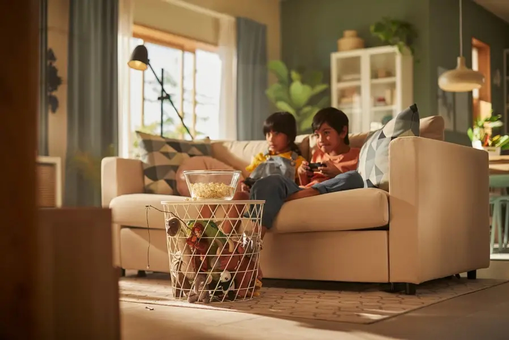 2-местный диван - IKEA VIMLE, 98x190см, бежевый, ВИМЛЕ ИКЕА