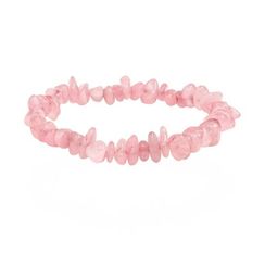 Браслет из натурального Розового кварца 6-8 мм - галтовка