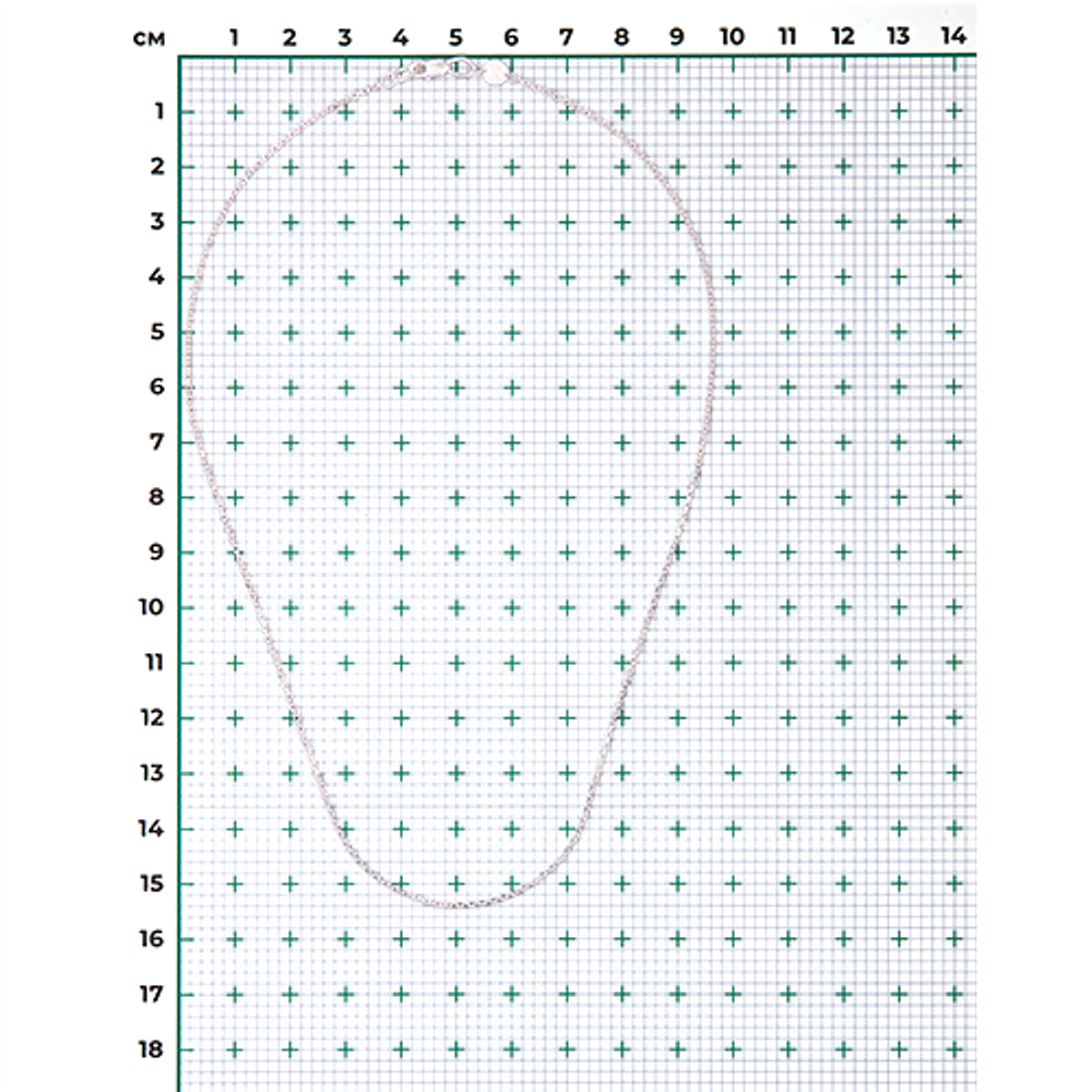 Цепь из серебра с алмазной гранью (плетение «Якорное»)