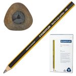 Карандаш чернографитный утолщенный STAEDTLER (Германия) 1 шт, "Noris Club", HB, трехгранный, без резинки, грифель 4 мм, заточенный, 119