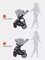 Коляска детская "AXIOM" (2в1) RA093 Grey