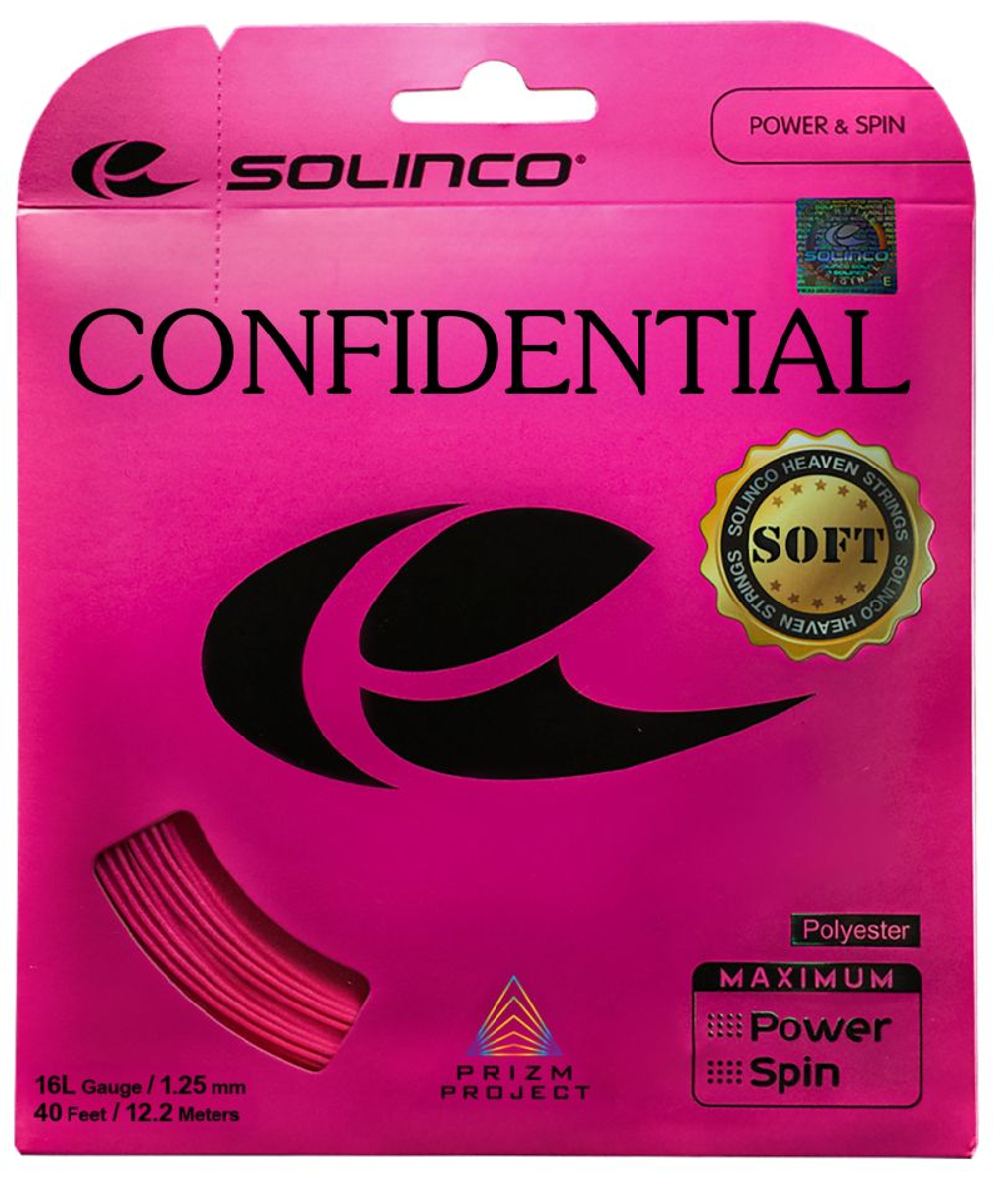 Теннисные струны Solinco Confidential Soft (12m) - pink