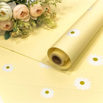 Пленка В рулоне 10 м х 58 см "Ромашки" (Желтый)