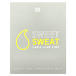 Sports Research, Sweet Sweat, канатная скакалка, черный, 1 скакалка