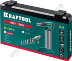 KRAFTOOL MULTI TORCH 30-150Вт 1300°С набор 8-в-1 горелка, фен, пьезоподжиг, Газовый паяльник (55506-H8)