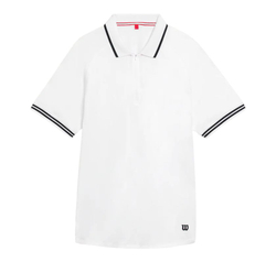 Мужское теннисное поло Wilson Players Seamless 2.0 - bright white