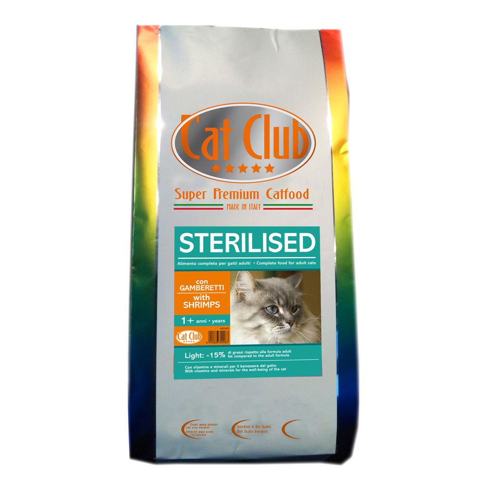 Сухой корм Cat Club Sterilised Shrimps для стерилизованных кошек с креветками 1,5 кг
