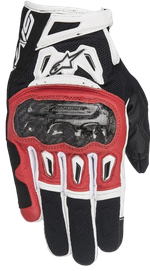 Gloves SMX-2 Air Carbon V2 Leather / Черно-красный