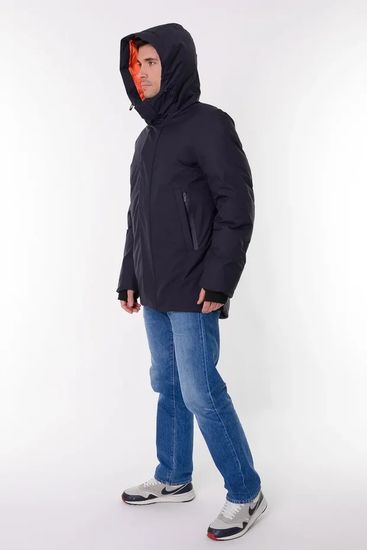 Куртка-парка RU01 (NAVY) -20 TRITON (Плащевая ткань, чёрн)