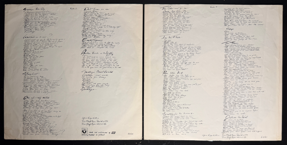 Pink Floyd - The Wall 2LP (Голландия 1979г.)