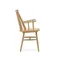 Стул с подлокотниками Kristie натуральное дерево