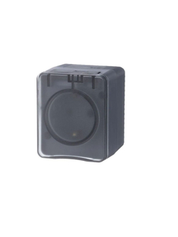 AtlasDesign PROFI IP54 О/У розетка с заземлением со шторками 16А 250В, ATN544045 антрацит