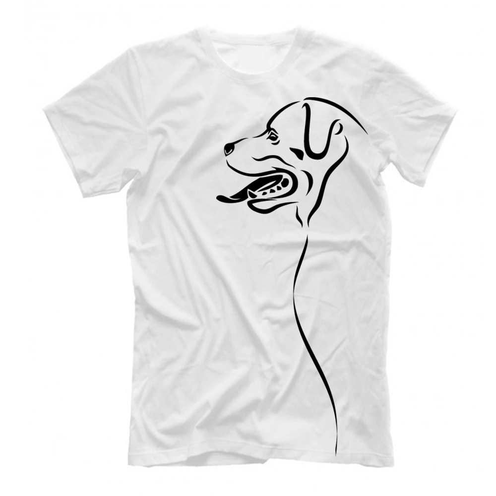 Футболка "Силуэт Ротвейлера"