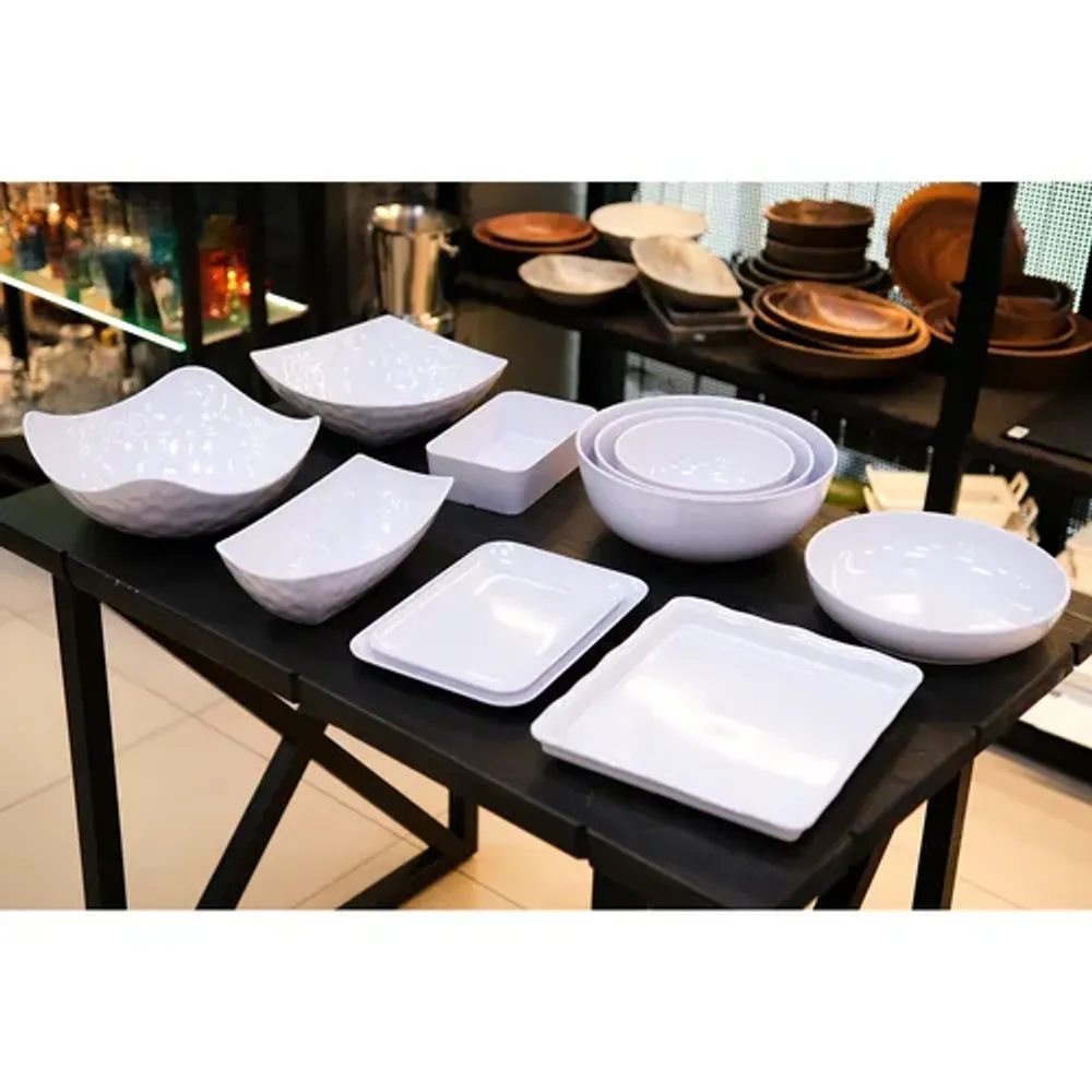 Блюдо 33,7*23,2*2,5 см прямоуг. с бортом White пластик меламин P.L. Proff Cuisine