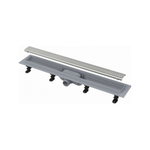 Трап линейный комбинированный Simple APZ9-850M/AG100201850 гор.отвод, решетка в компл., нерж. сталь