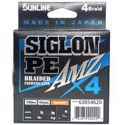 Шнур Sunline SIGLON PE4 AMZ 150M (Orange) #1.2/16lb
